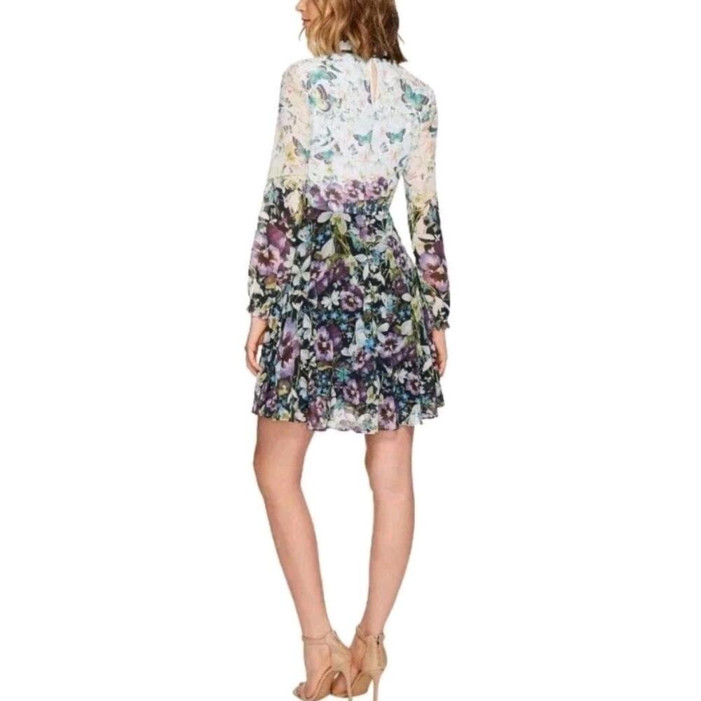 Ted Baker Meelia Floral Butterfly Dress 4 Chiffon Entangled Enchantment Ethereal - Picture 2 of 16